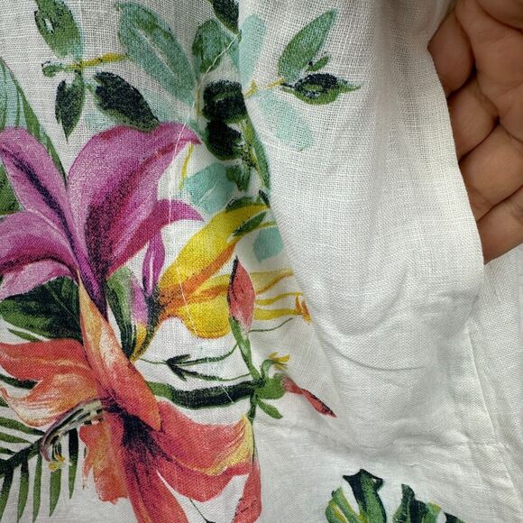 Lungo L'Arno Womens Sundress Size Small 100% Italian Linen Dress Hawaii Resort - Picture 5 of 12